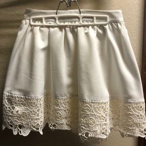 Cutest Ivory lace skirt